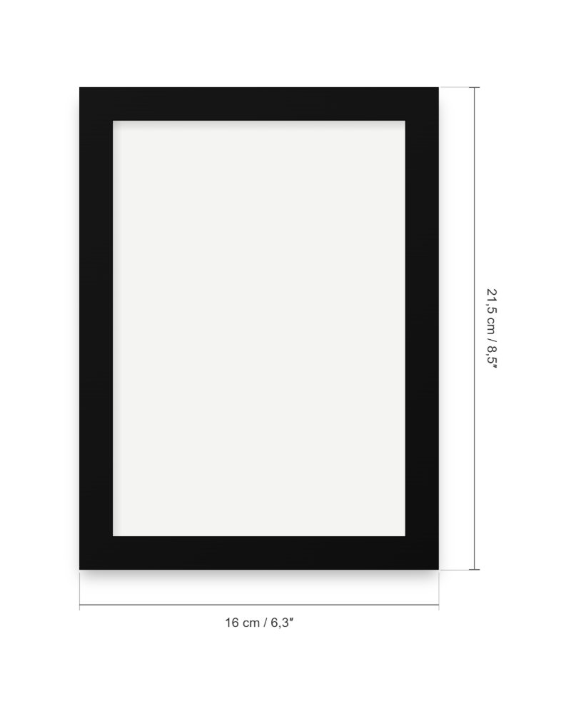 Dimenzije okvira: 16 × 21,5 cm