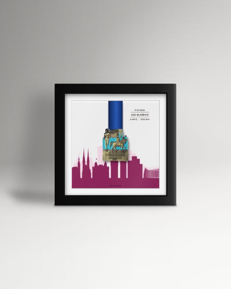 Medalja i silueta grada